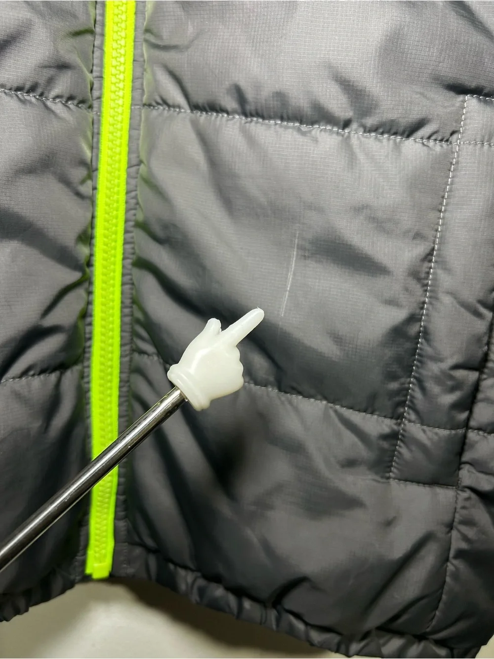 The North Face Boys size Large 14/16 gray puffer insulated winter Jacket